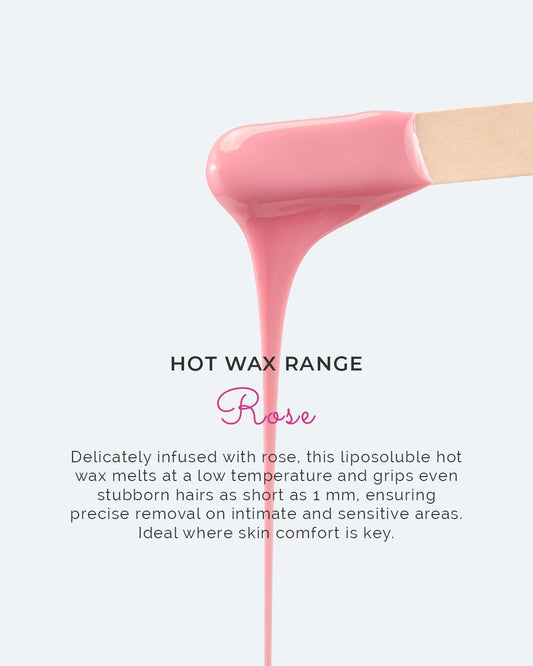 Rose Hard Wax - Delicate by name, powerful by nature. - Harley Waxing